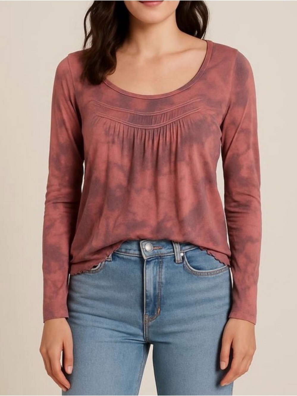 We the Free pink/purple tie dye shirt, medium